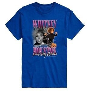 Whitney Houston Every Woman Unisex Cotton Short Sleeve Graphic T-Shirt Size 2X